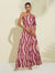 Robe Longue Femme à Une Épaule Élégante en Mélange de Tissus Doux-4