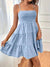 Robe Femme Structurée avec Poitrine Rassemblée en Tissu Élégant-2