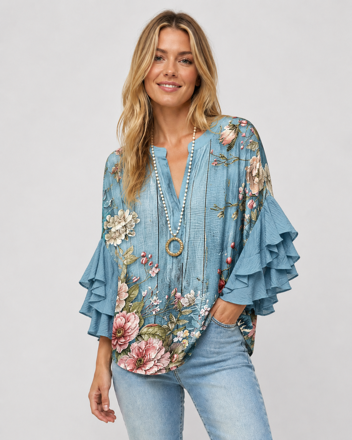 Chemisier Femme à Imprimé Floral