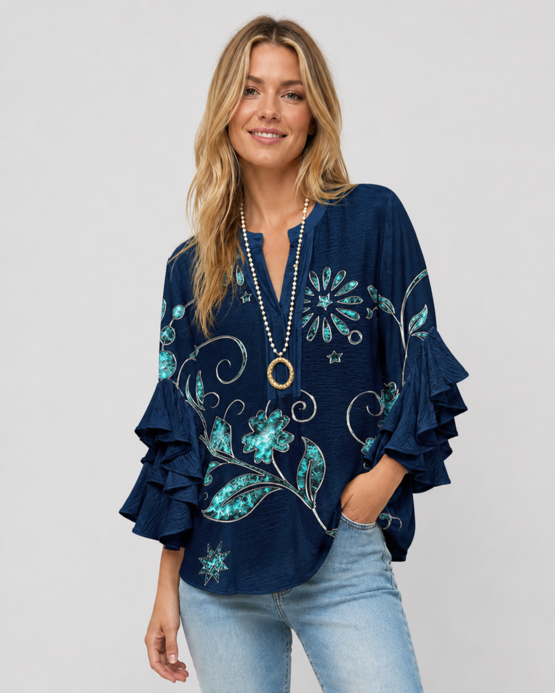 Chemisier Femme à Imprimé Floral