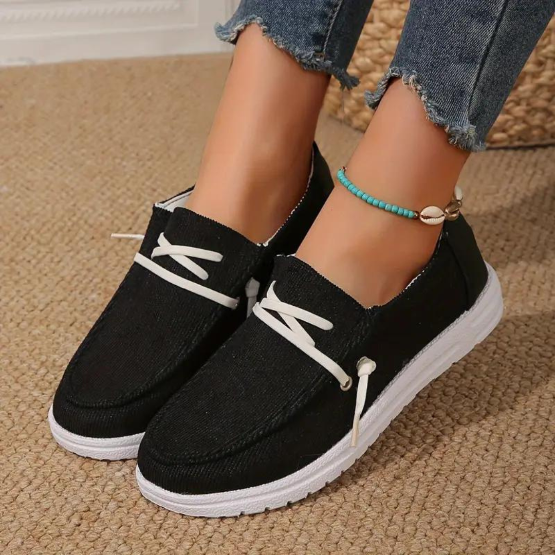 Chaussures respirantes en velours côtelé pour femmes