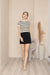 Pull court en tricot pour femme