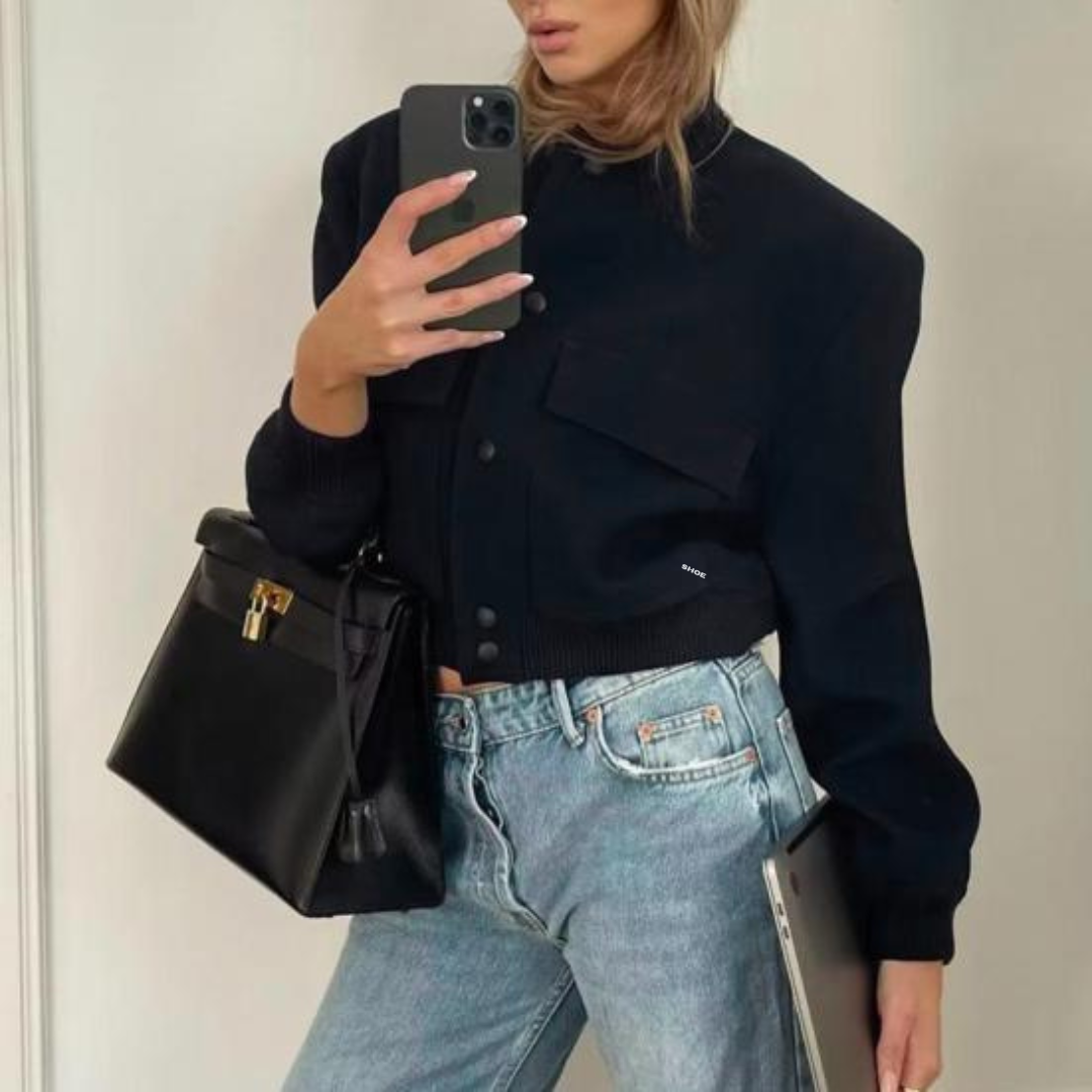 Blouson aviateur court pour femme