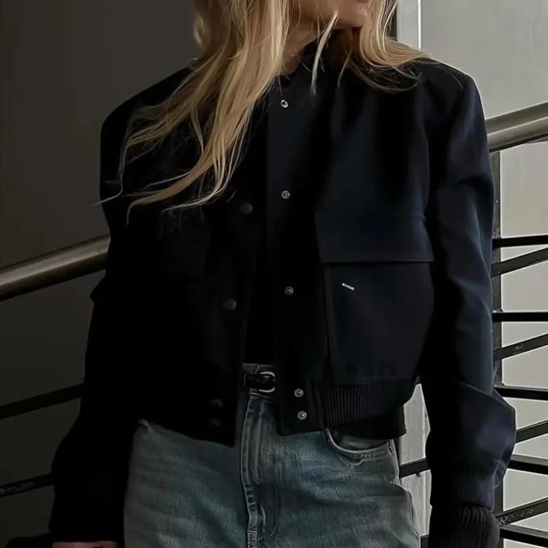 Blouson aviateur court pour femme