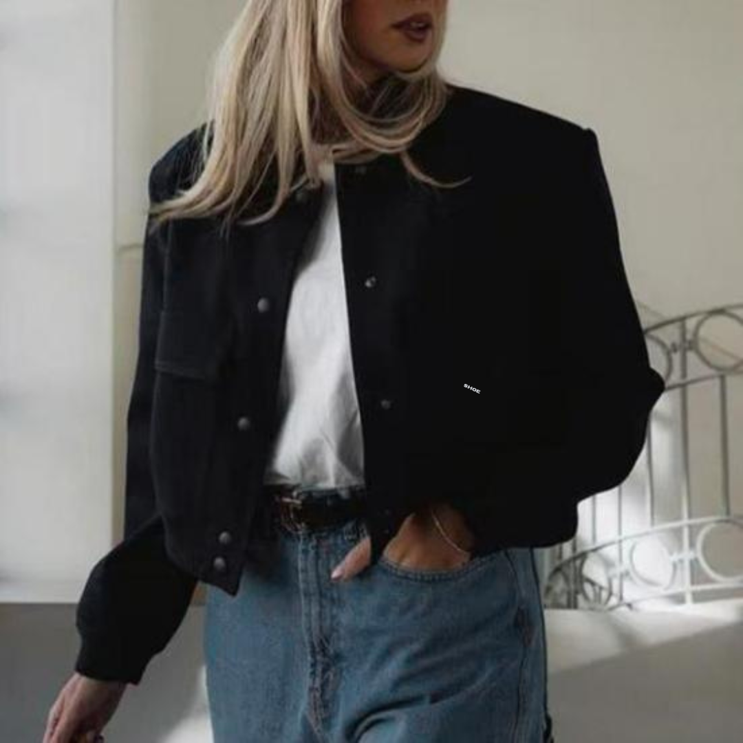 Blouson aviateur court pour femme