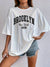Variant image for T-shirt Femme Imprimé Brooklyn Coupe Décontractée 100% Coton-33