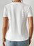 T Shirt Femme Décontracté Col Rond avec Œillets 100% Coton-3