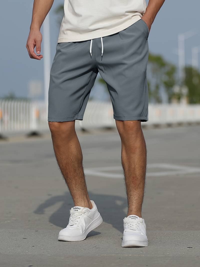 Variant image for Shorts Homme Décontractés en Coton Respirant avec Cordon Ajustable-32