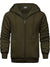 Variant image for Sweat à Capuche Homme Monochrome Zippé en Mélange de Coton et Polyester-50