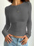 Variant image for Tee Shirt Manche Longue Femme Décolleté Rond 100% Coton-9