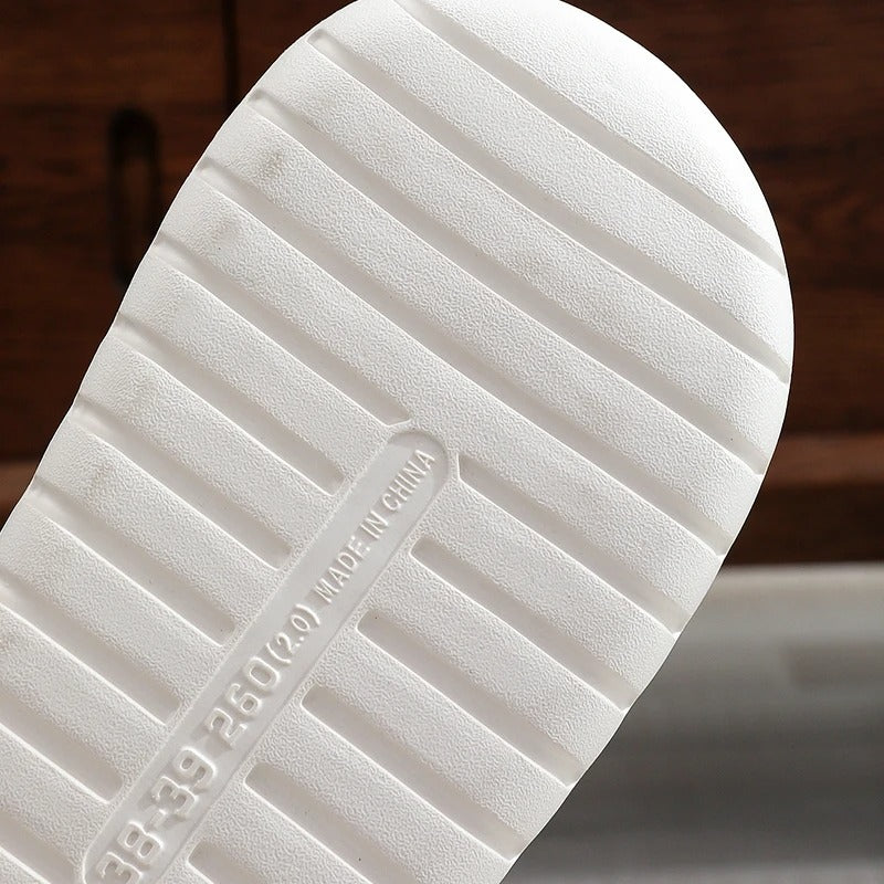 Chaussons de salle de bain antidérapants à bout ouvert
