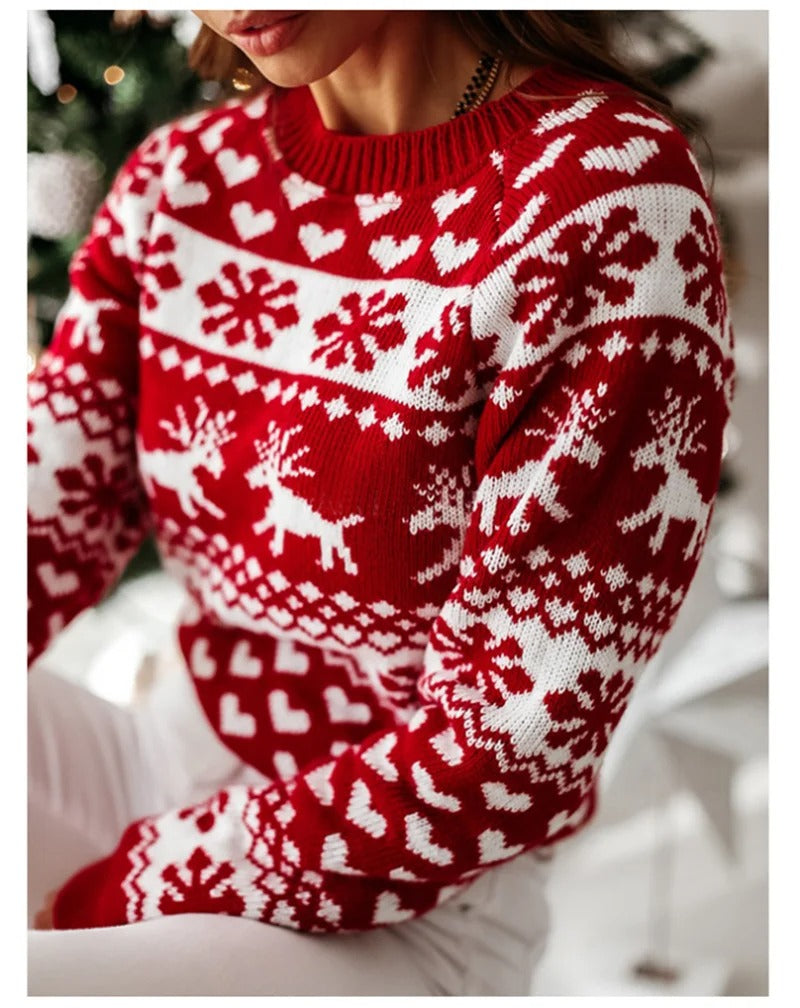 Pull de Noël en tricot pour femmes