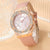 Montre de luxe en strass (2 pièces)