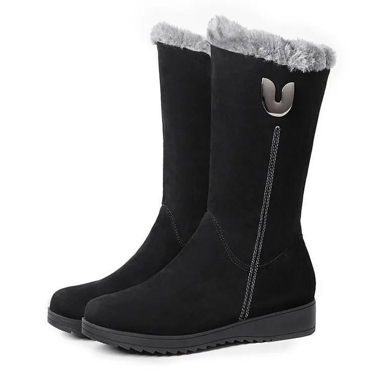 Bottes à haute fourrure pour femmes