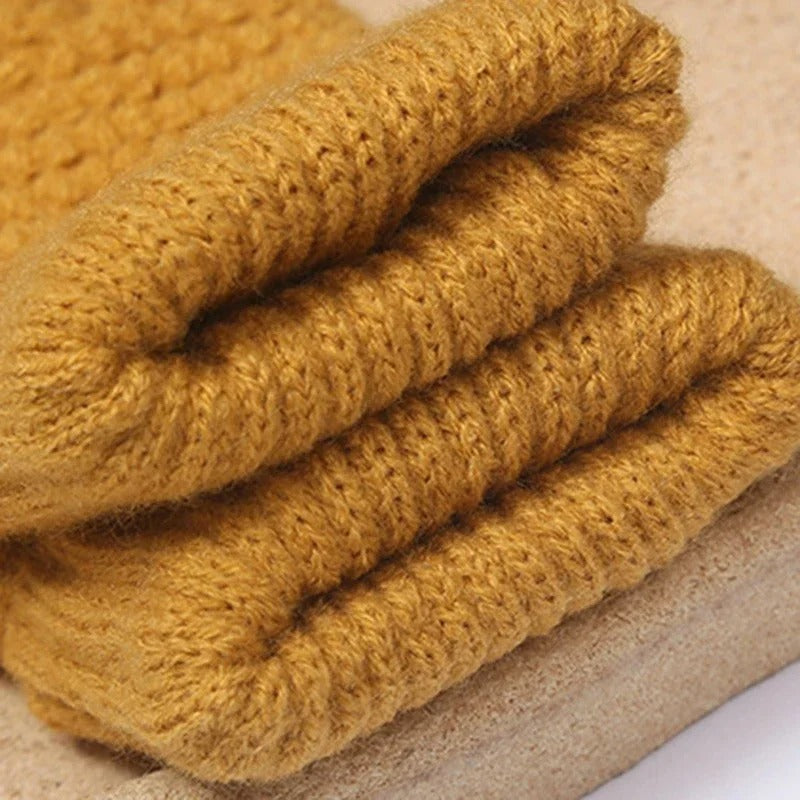 Gants d'hiver tricotés en cachemire pour femmes