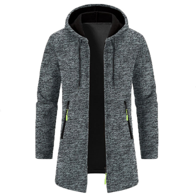 Sweats à capuche zippés à manches longues pour hommes