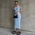 Bodycon sans manches en crochet pour femmes