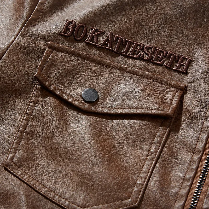 Veste de motard décontractée pour hommes