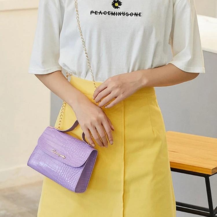 Sac à bandoulière à chaîne chic pour femmes