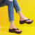 Chaussons à talons compensés pour femmes