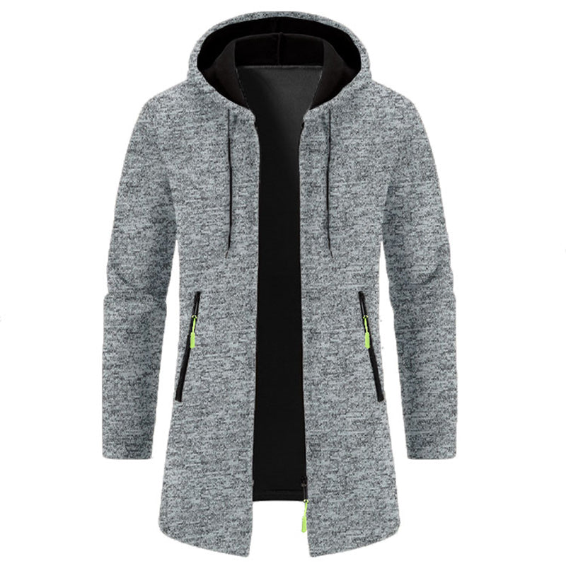 Sweats à capuche zippés à manches longues pour hommes