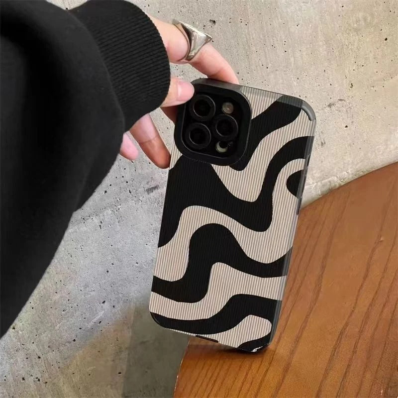 Coque pour iPhone avec motif zébré