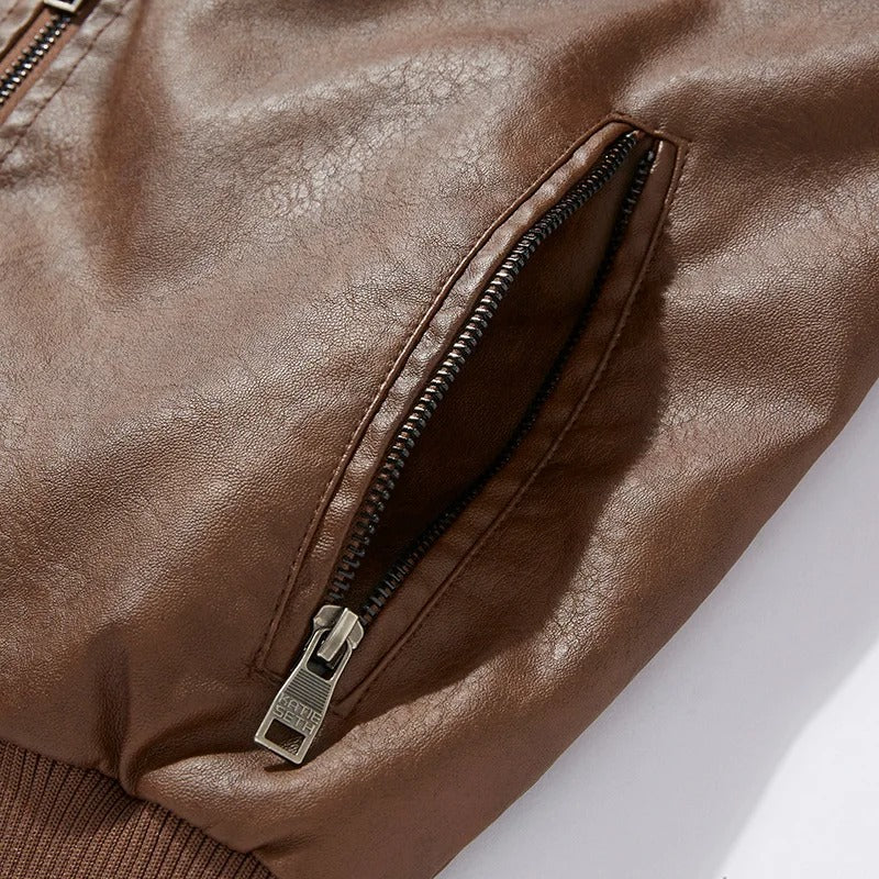 Veste de motard décontractée pour hommes