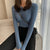 Pull boutonné en tricot pour femmes