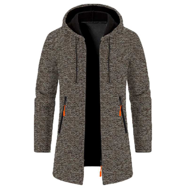 Sweats à capuche zippés à manches longues pour hommes