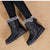 Bottines chaudes en fourrure de coton pour femmes