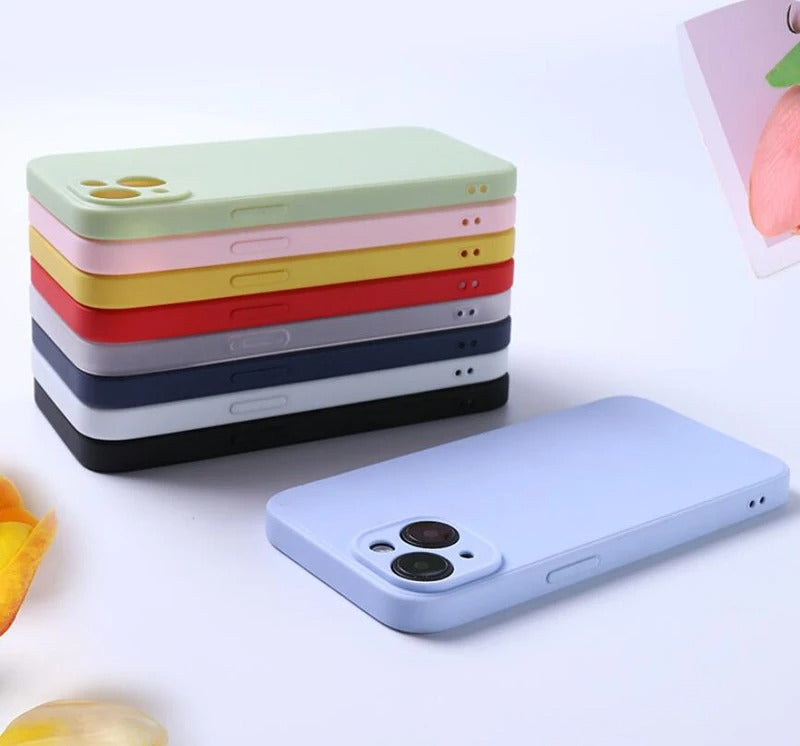 Coque arrière souple en silicone pour iphone
