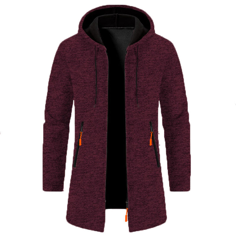 Sweats à capuche zippés à manches longues pour hommes