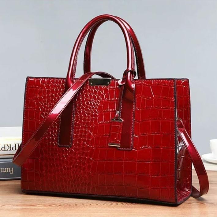 Fourre-tout imprimé crocodile