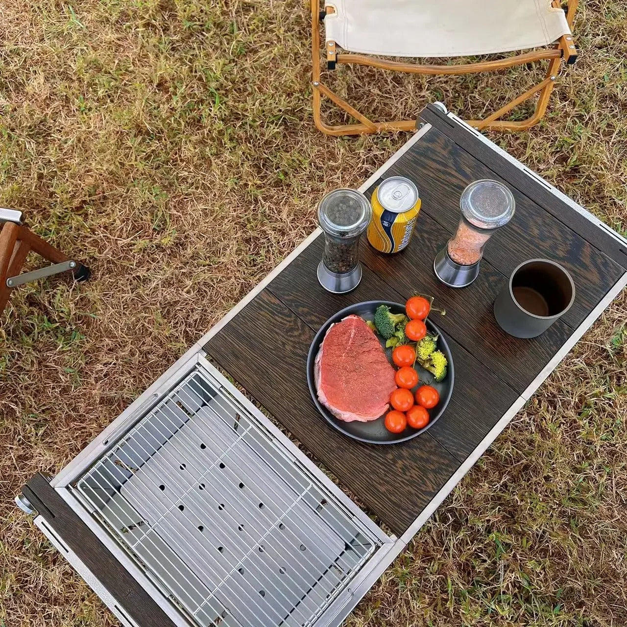 Barbecue portable en acier inoxydable