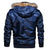 Blouson bombardier en peluche épaisse pour hommes