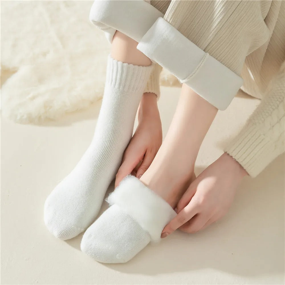 Chaussettes chaudes en laine pour l'hiver (3 paires)