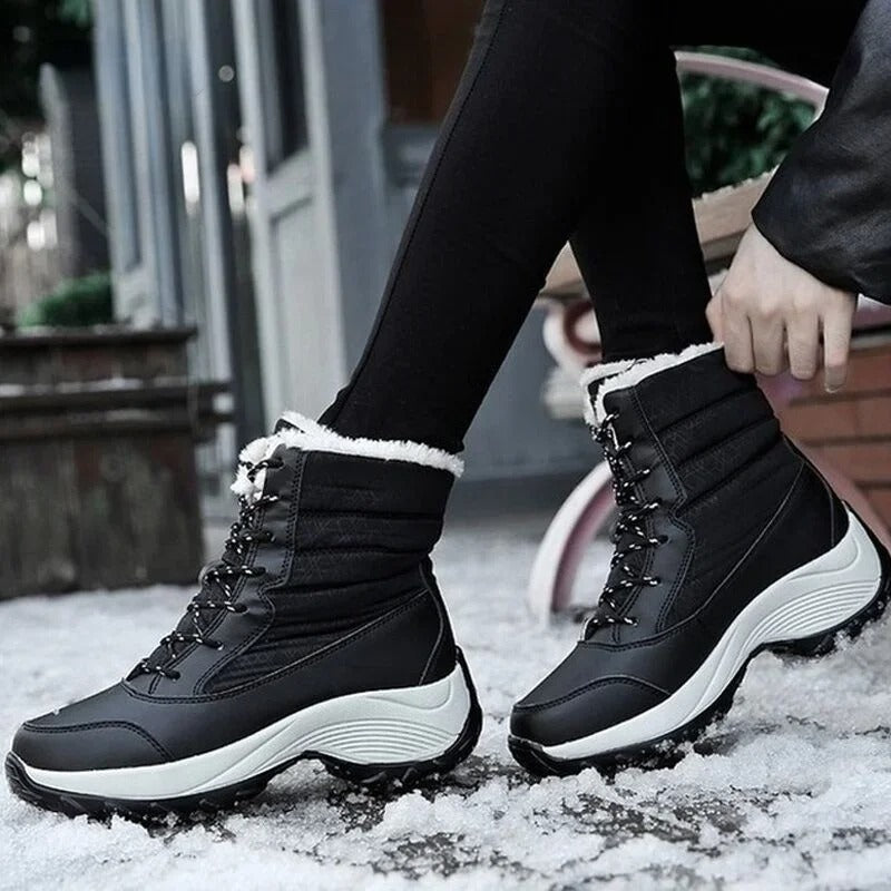 Bottes de neige d'extérieur à plateforme pour femmes