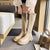 Bottes longues en cuir pour femmes