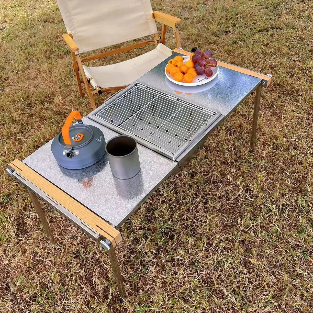 Barbecue portable en acier inoxydable