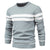 Pull-over patchwork à col rond pour hommes