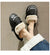 Chaussons en coton pelucheux requin pour femmes