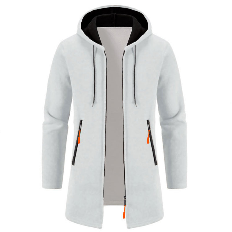 Sweats à capuche zippés à manches longues pour hommes