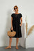 Variant image for Robe de Soirée Longue Femme en Tissu Premium Élégant-17