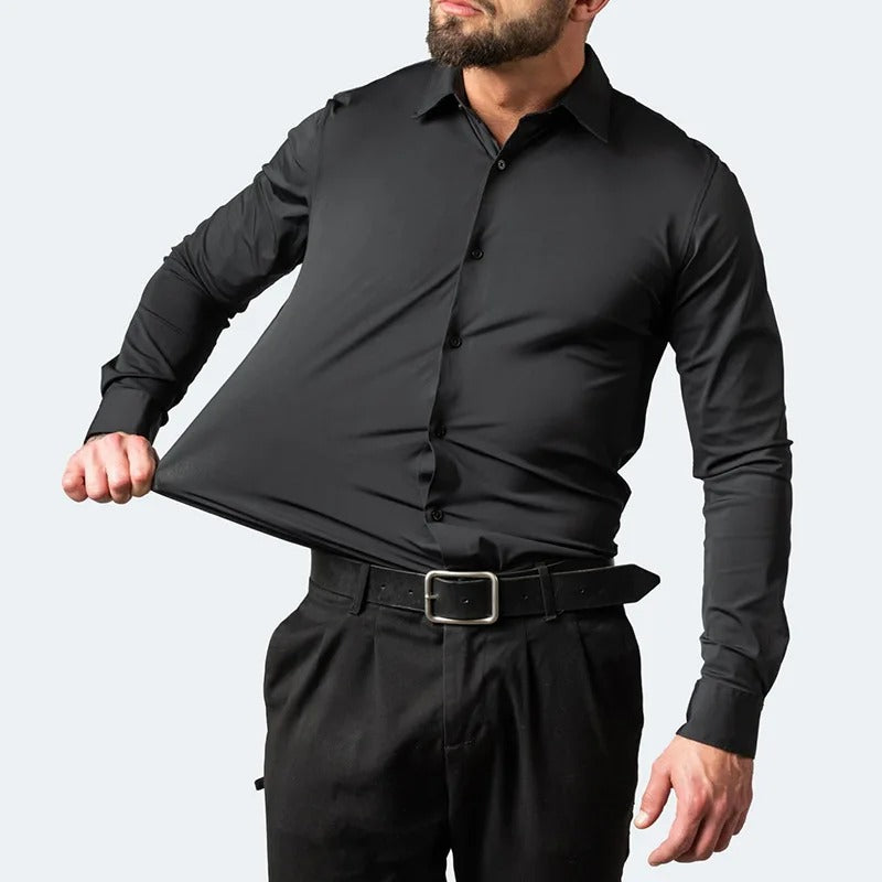 Chemise d'affaires ajustée pour hommes