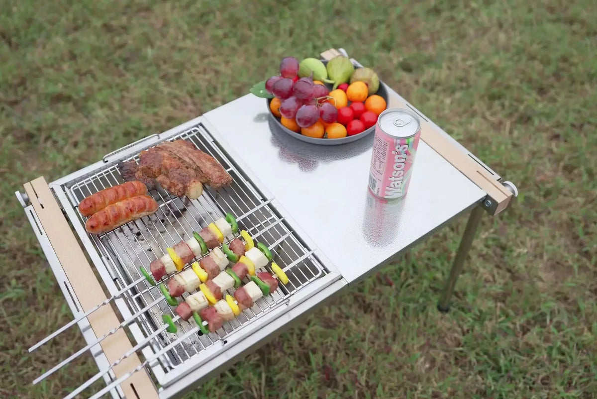 Barbecue portable en acier inoxydable