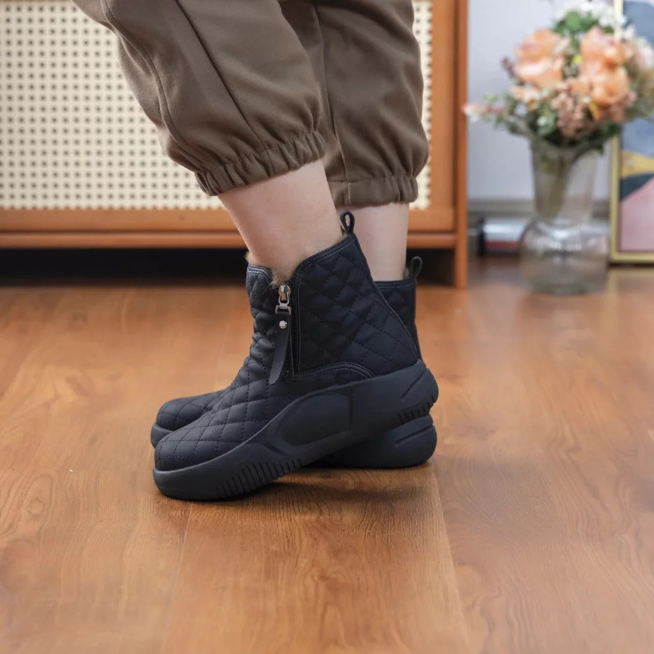 Bottes d'hiver à semelle épaisse