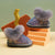 Bottes de neige chaudes en peluche à fond souple pour enfants