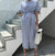Robe Bandage Rayée