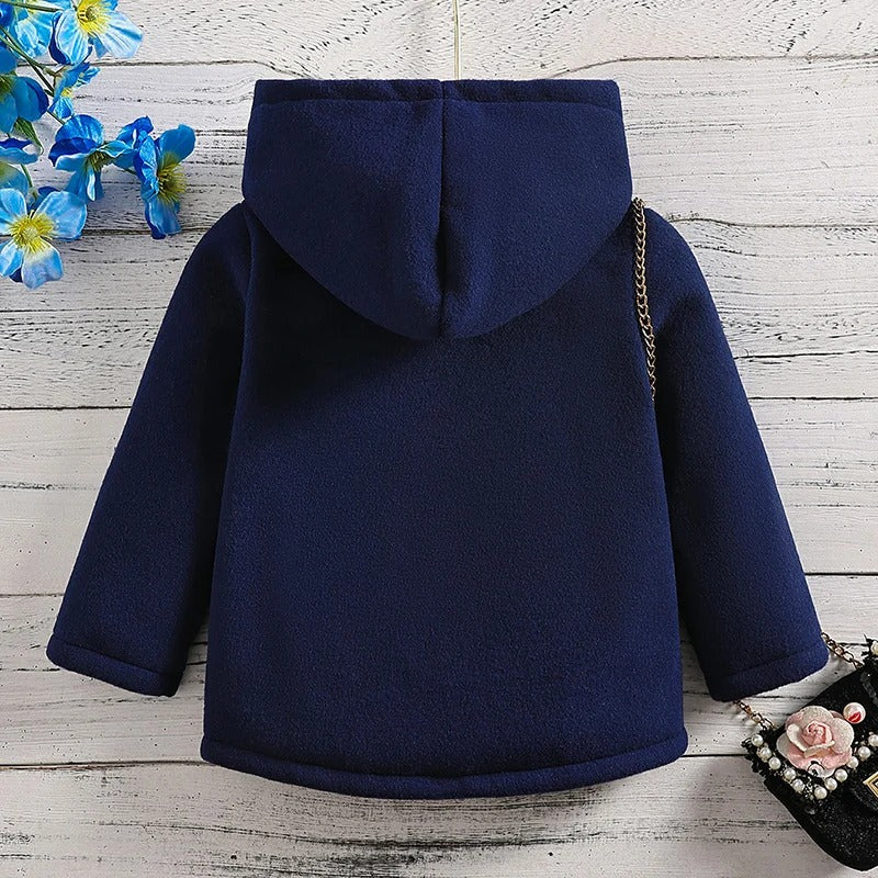 Manteau en polaire épaissi à capuche pour enfants