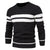 Pull-over patchwork à col rond pour hommes